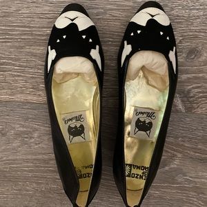 Enzo of Roma Vintage cat ballet slippers
